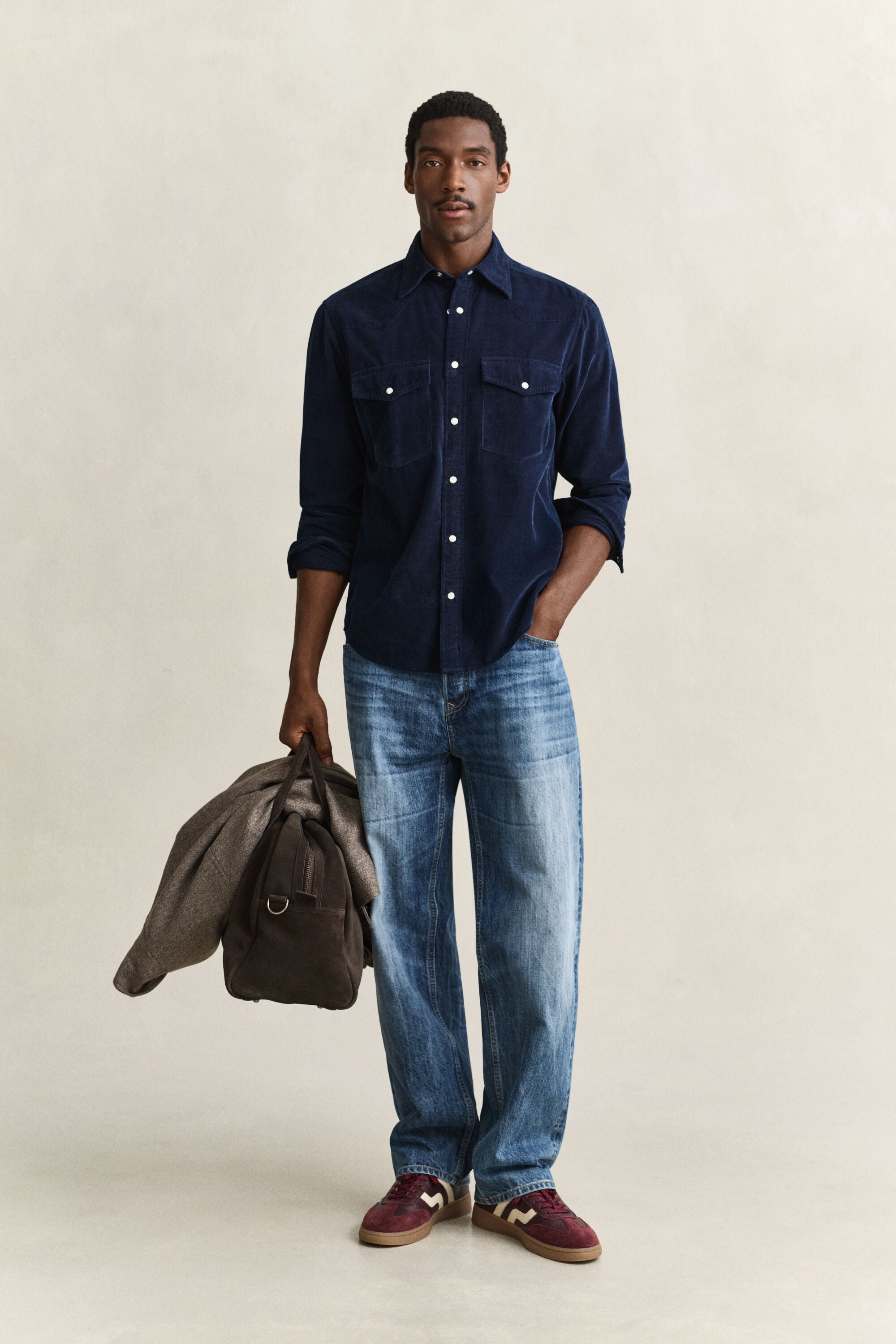 Camicia Rodeo in velluto a coste
