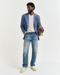 Giacca da abito in lana mouliné regular fit