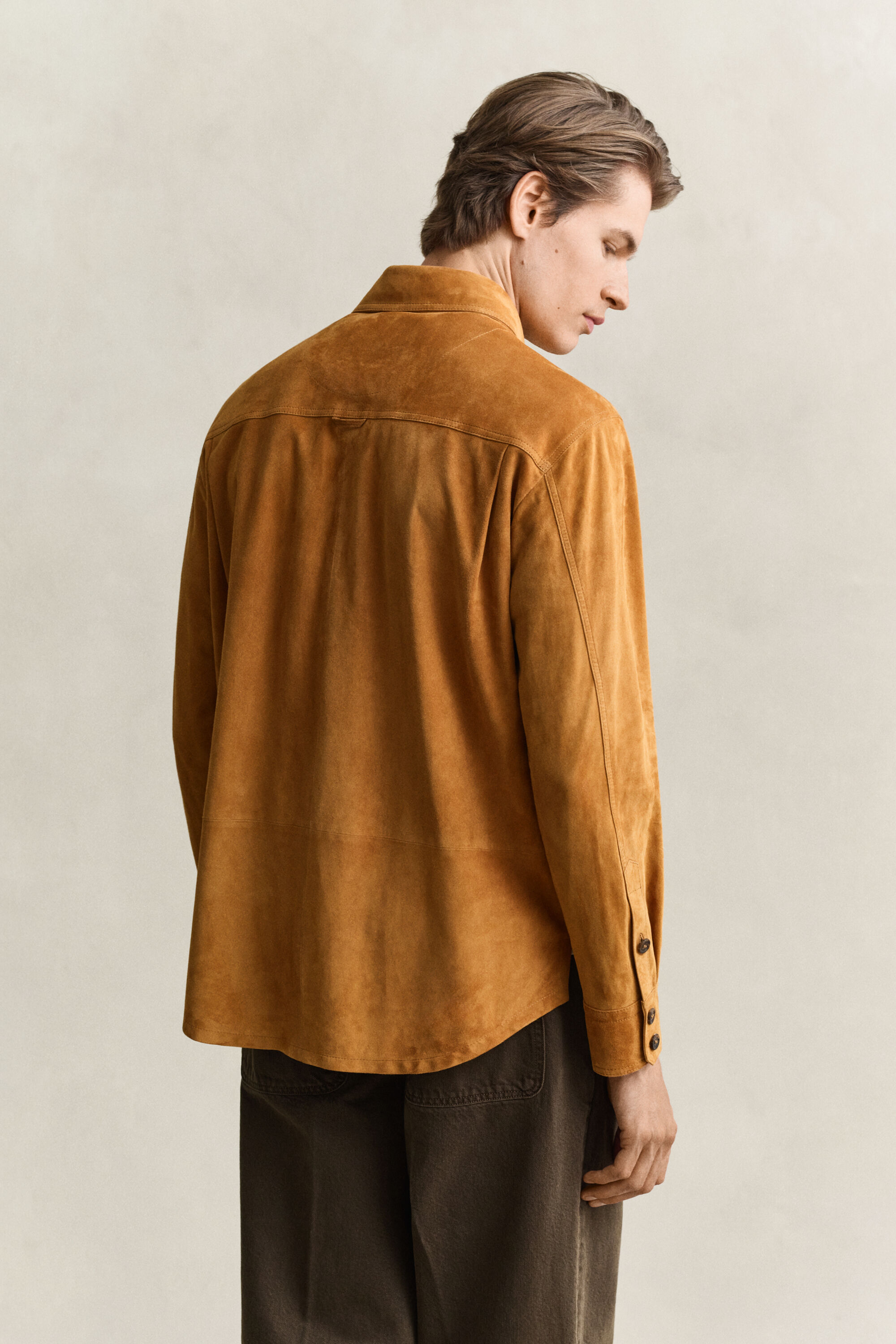 Camicia giacca in camoscio