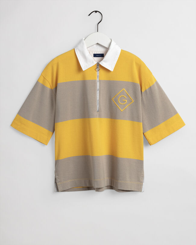 Heavy Rugger con maniche corte e zip