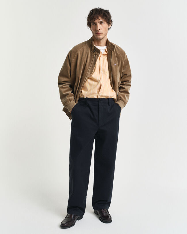 Camicia Oxford classica a righe regular fit