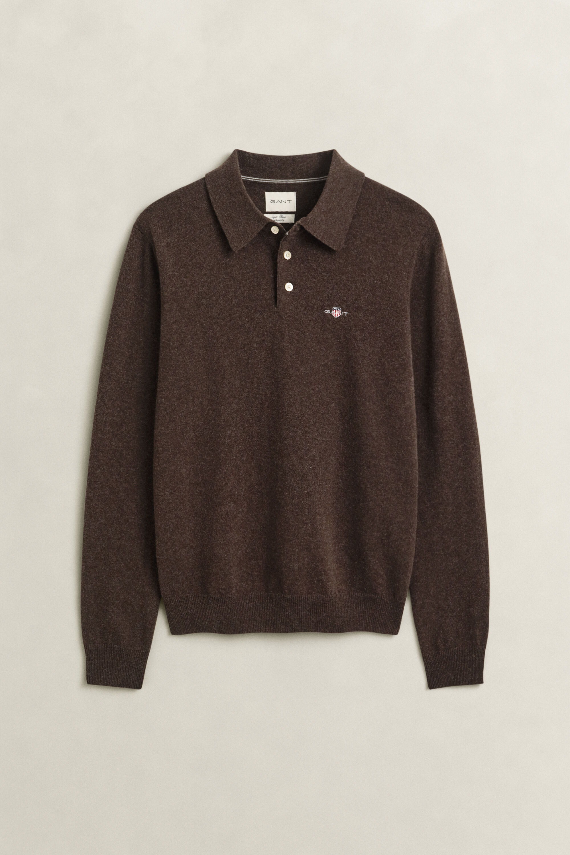 Maglia polo in finissima lana d’agnello