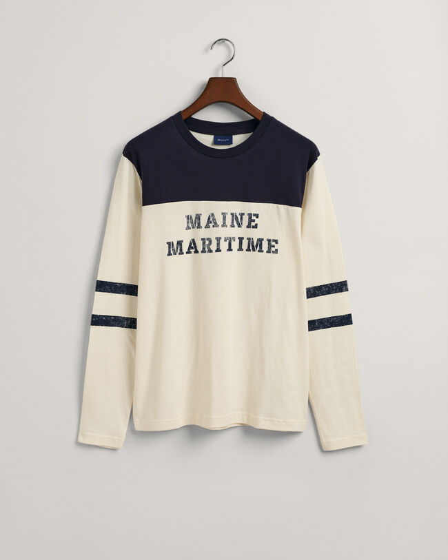 T-shirt Maritime a maniche lunghe