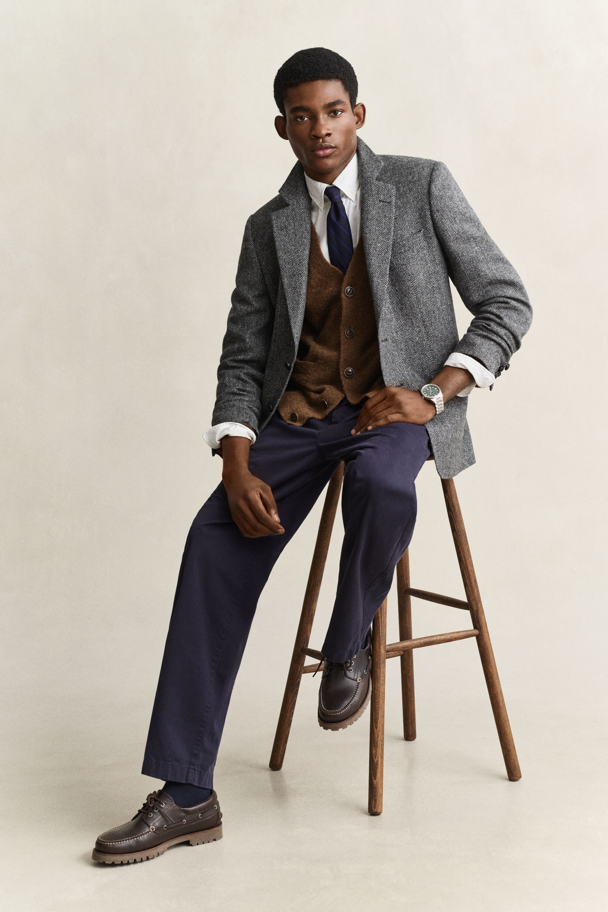 Blazer in tweed Gant x Yale