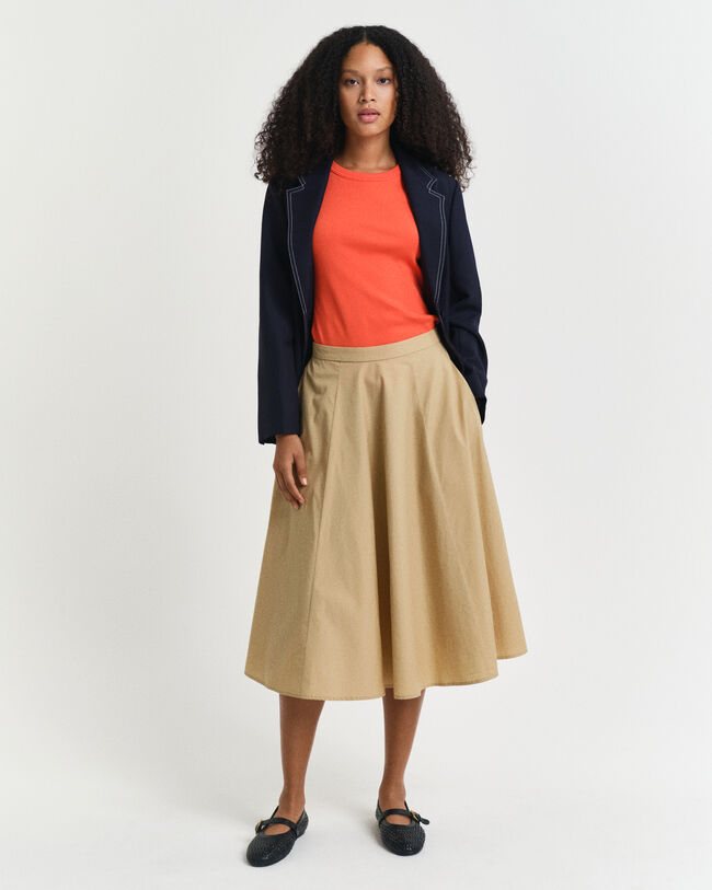 Top a coste con collo alto