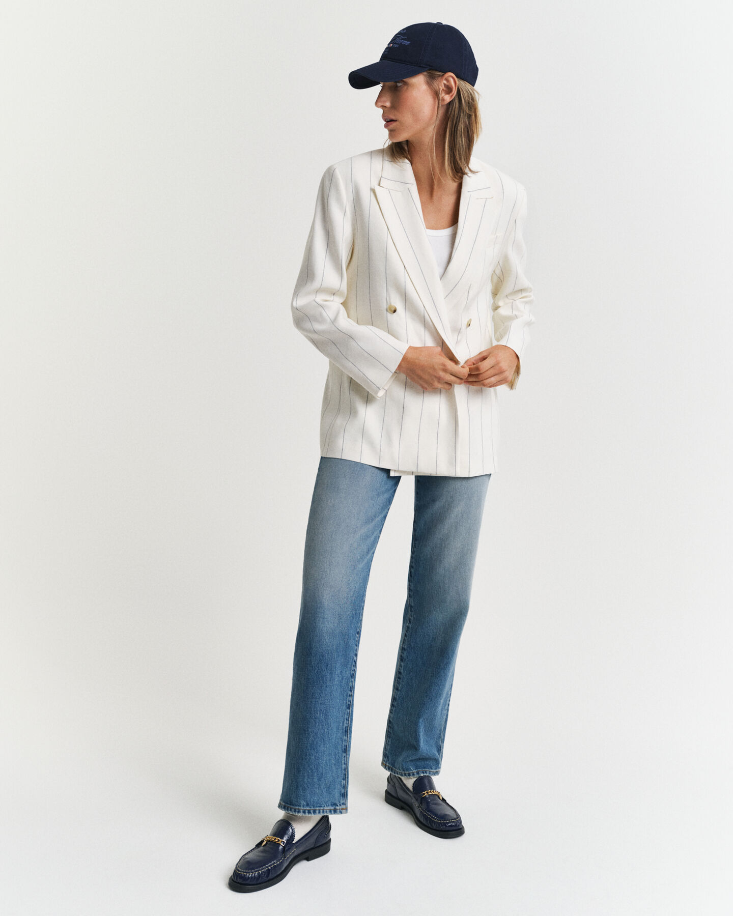 Blazer Club in lino gessato