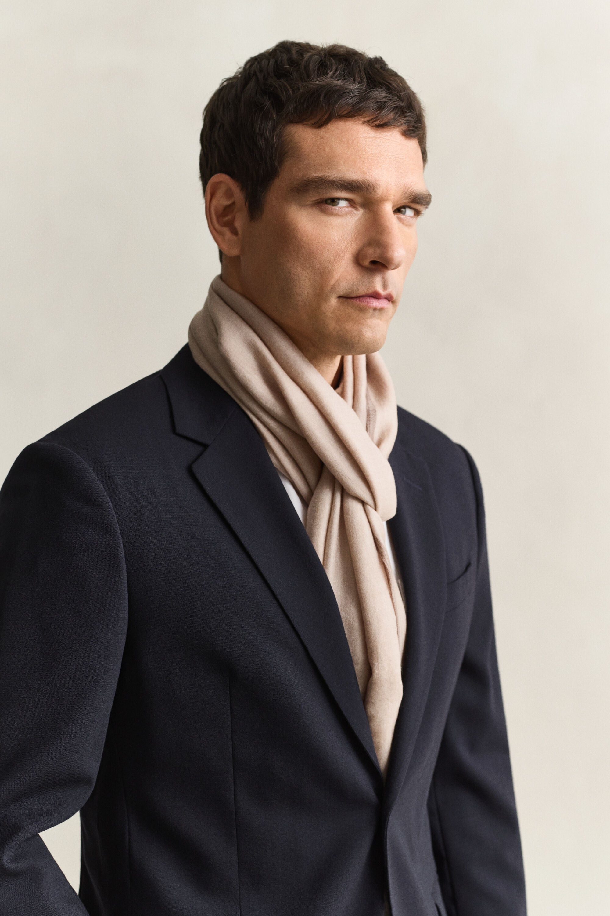 Sciarpa in lana merino extrafine