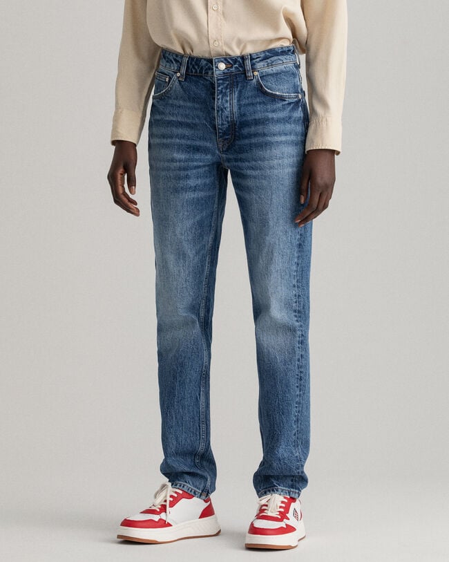 Jeans Hayle con patta con bottone regular fit