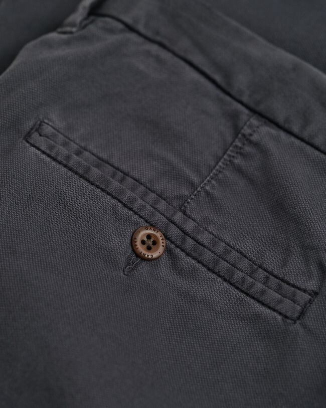 Pantaloni chino strutturati a ratiera slim fit