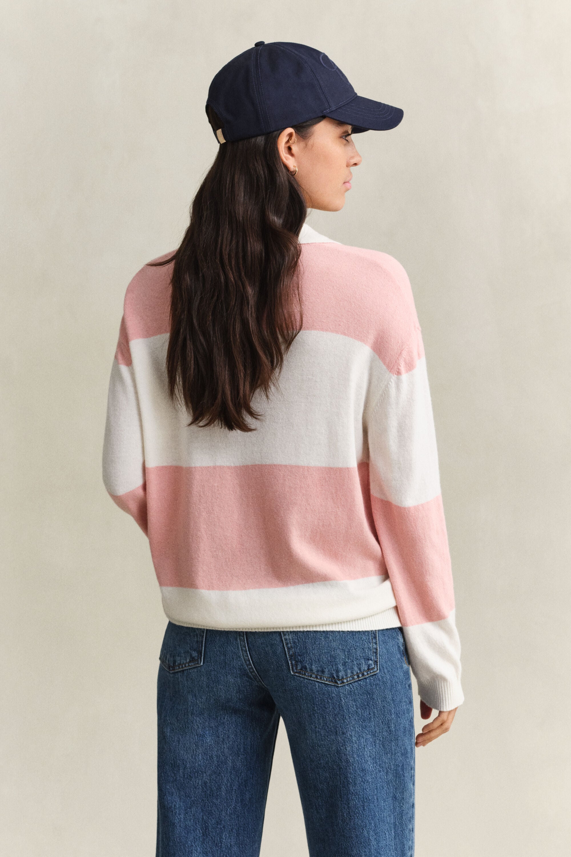 Rugger in maglia a righe larghe