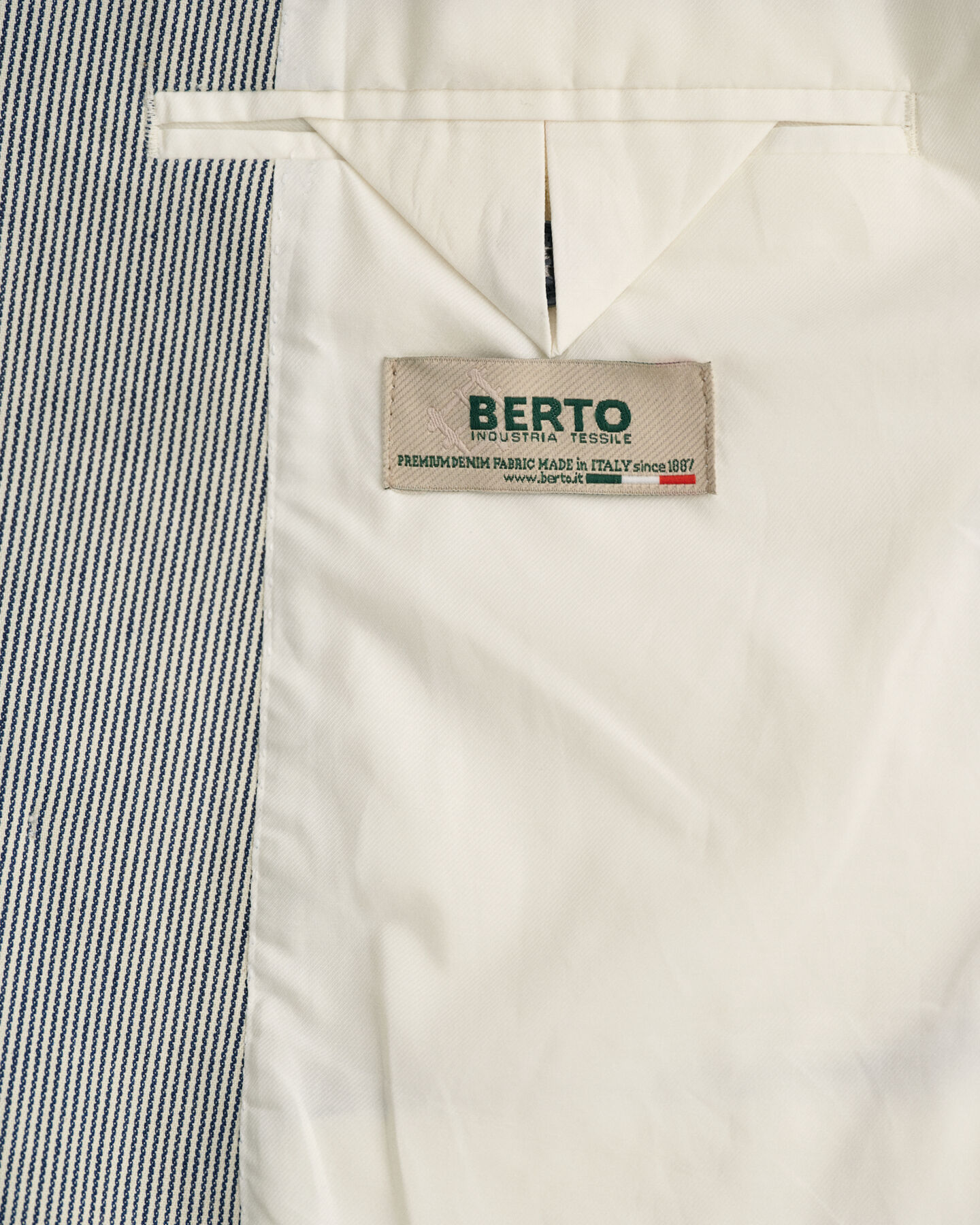 Blazer doppiopetto a righe oversize