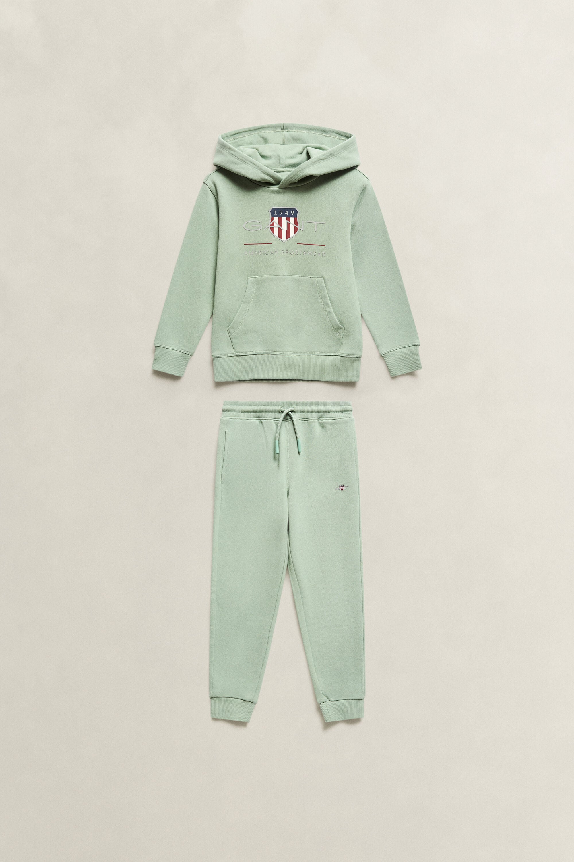 Set felpa con cappuccio e pantaloni della tuta Archive Shield Boys