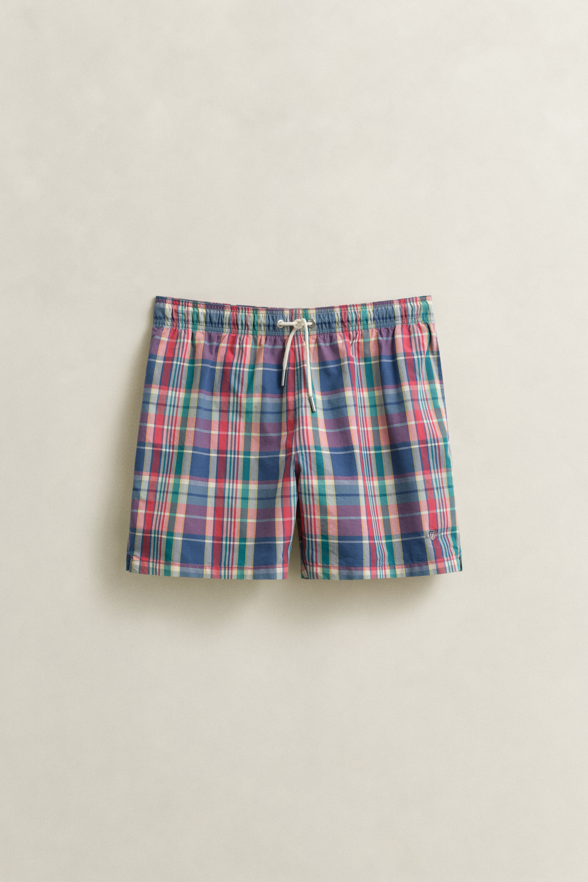 Pantaloncini da bagno a quadri madras