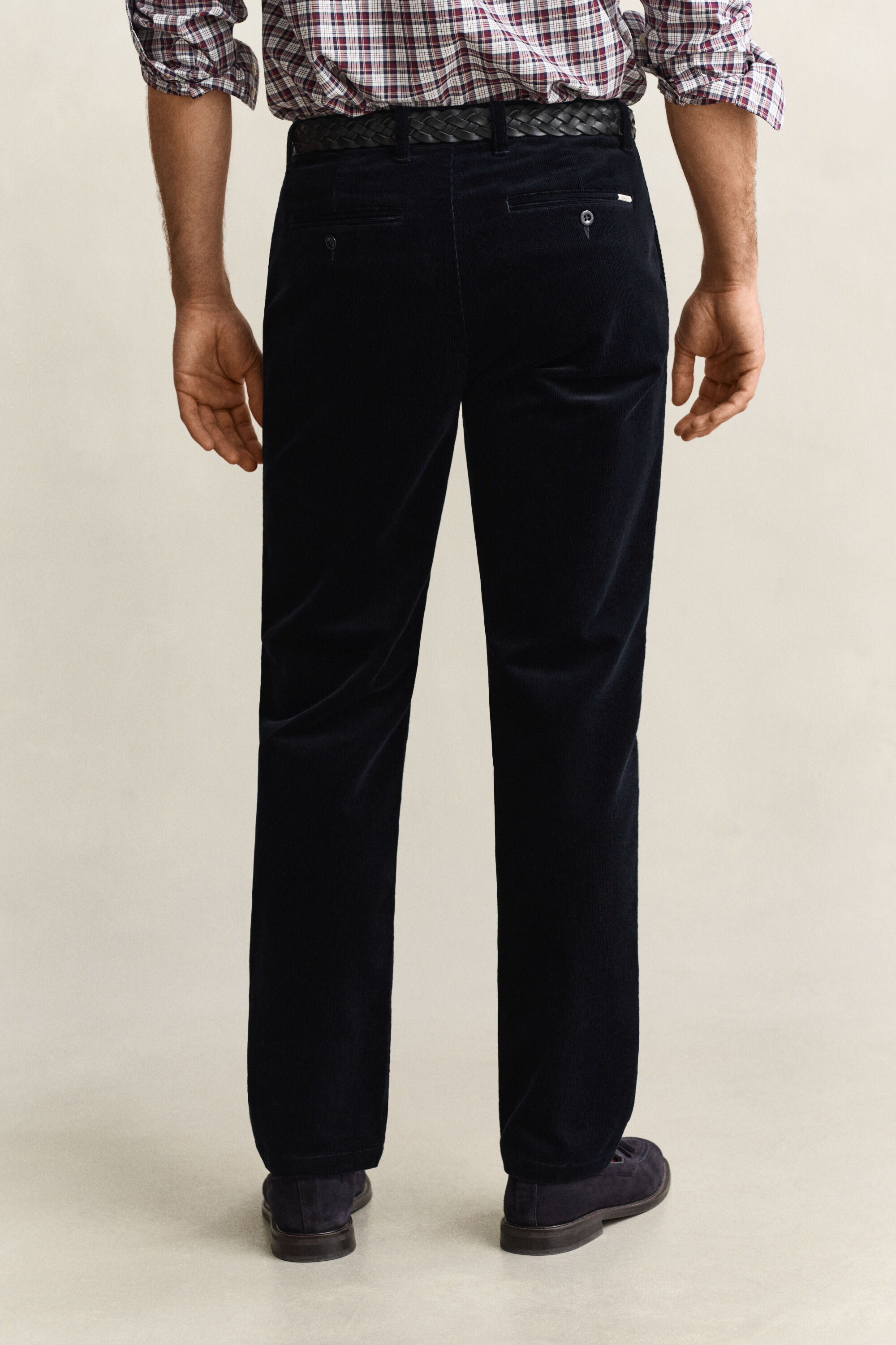 Pantaloni chino in velluto a coste regular
