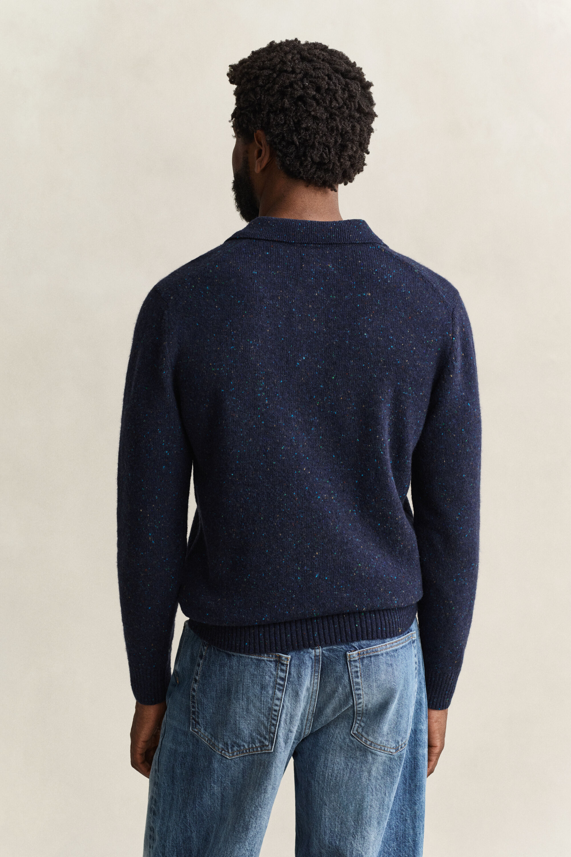 Maglia stile polo Nepps in misto lana