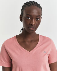 T-shirt Shield con scollo a V