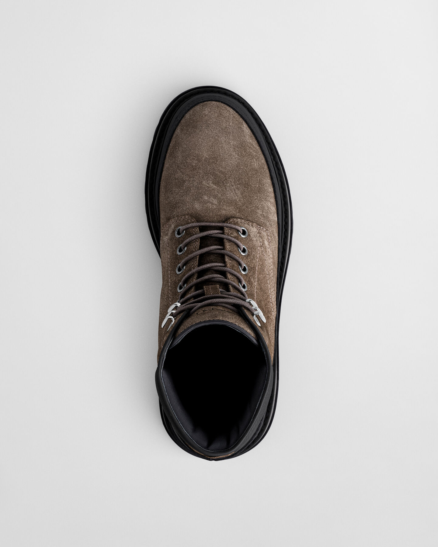 Stivali Clafton in camoscio con lacci