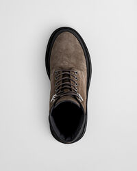 Stivali Clafton in camoscio con lacci