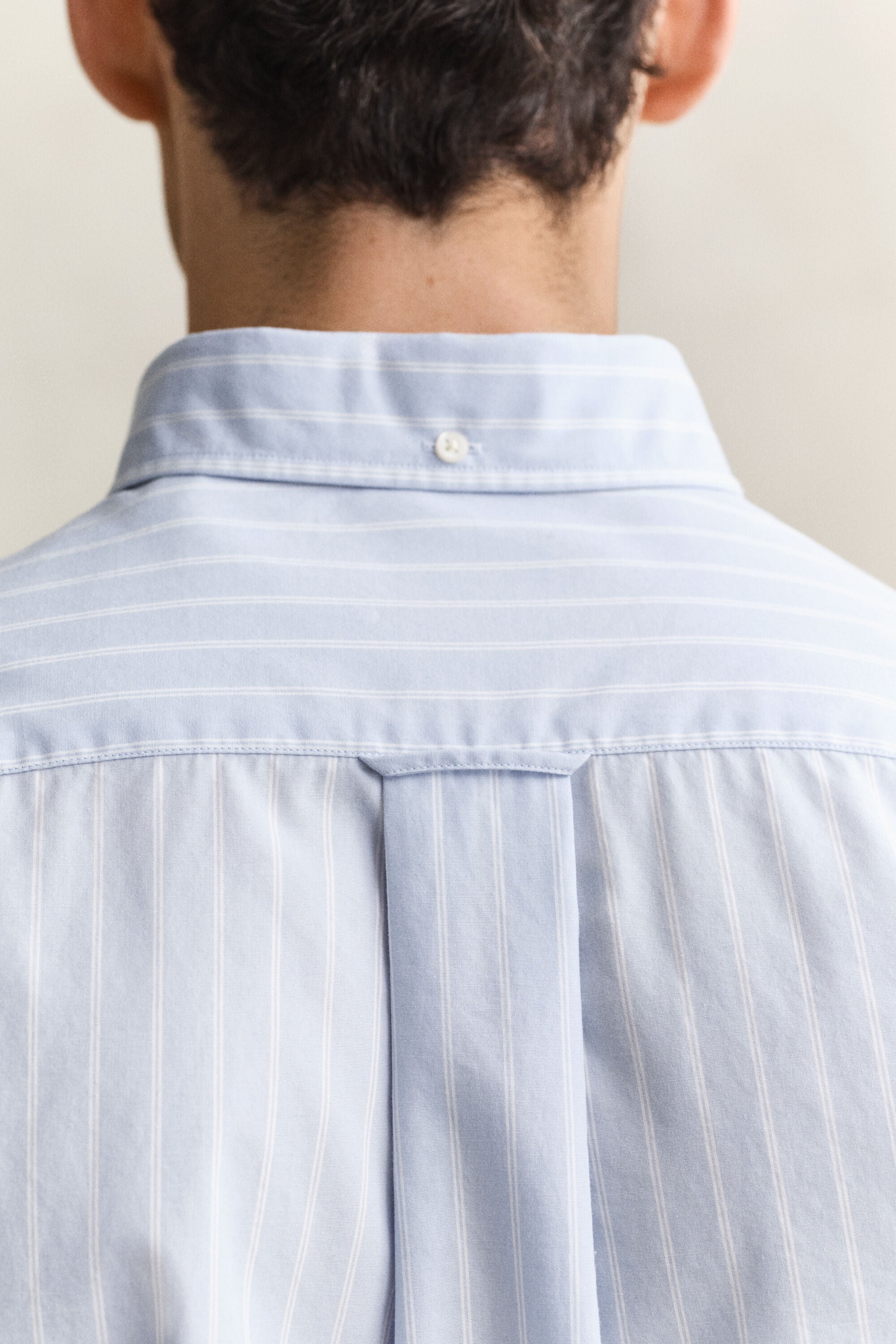 Camicia classica in popeline a righe