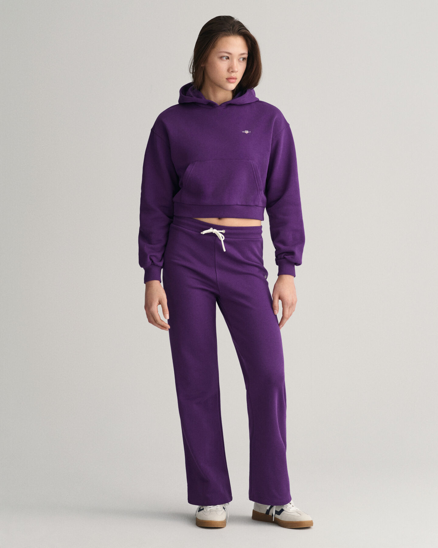 Felpa corta con cappuccio Shield Teen Girls