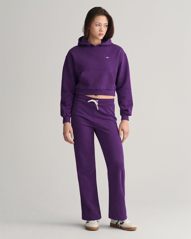 Felpa corta con cappuccio Shield Teen Girls