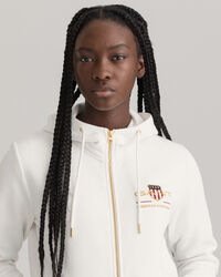 Felpa Archive Shield con cappuccio e zip