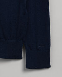 Maglia con collo alto in lana merino lavabile