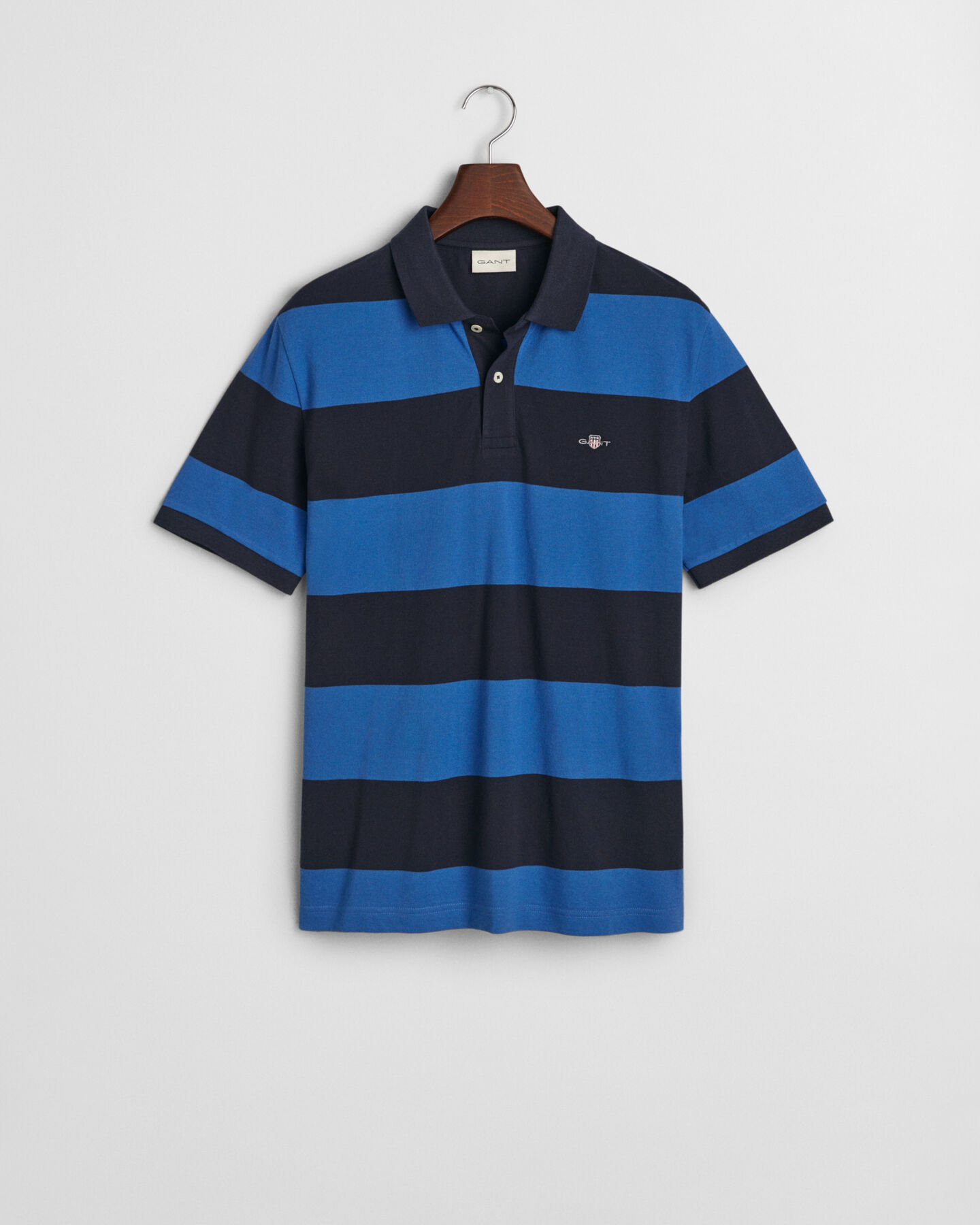 Polo in piqué colour block