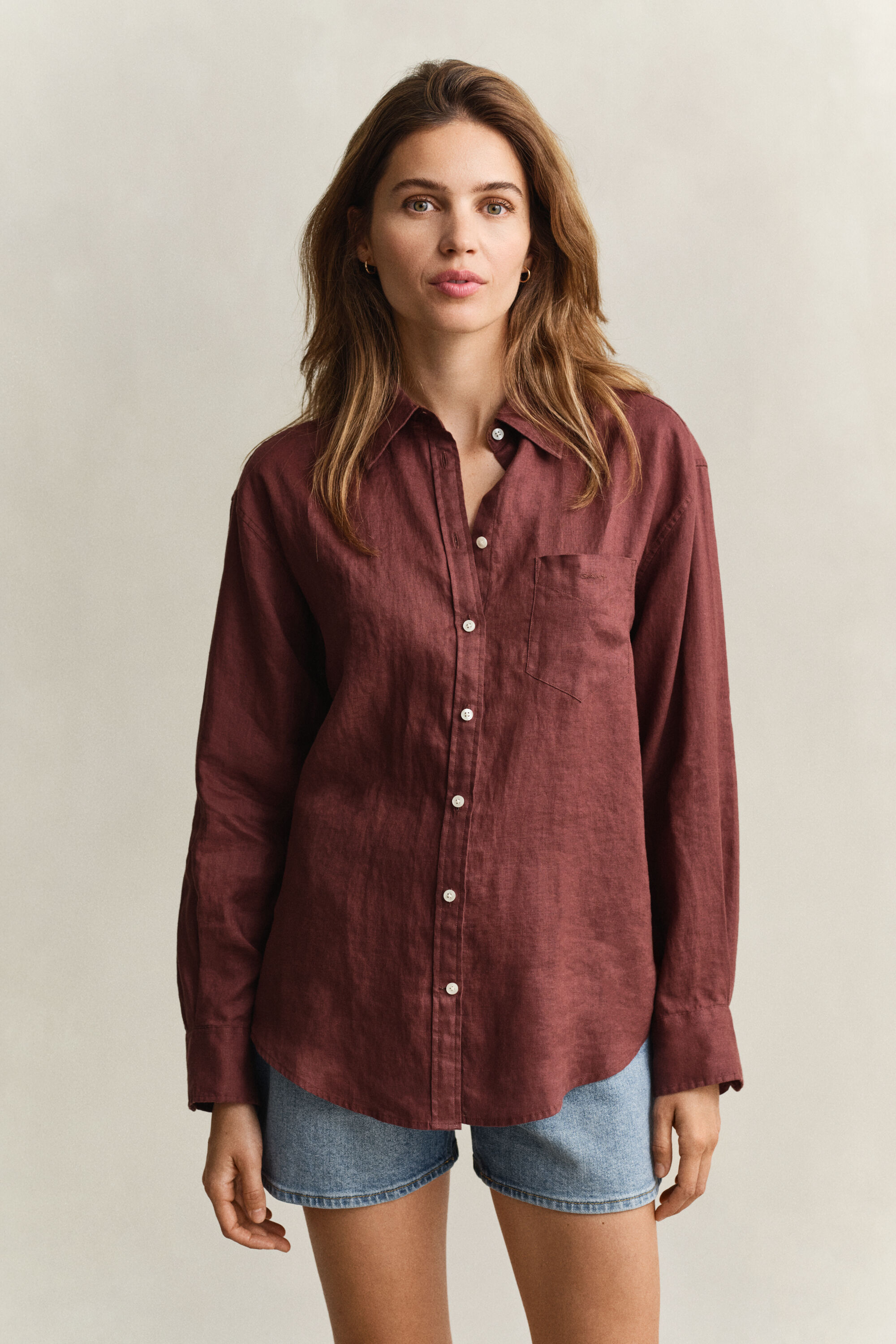 Camicia di lino relaxed fit
