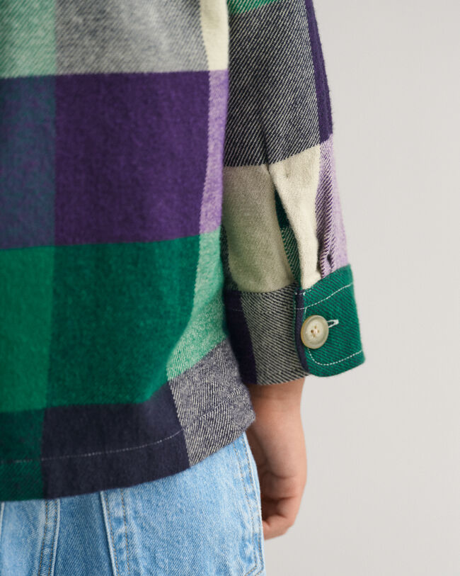 Giacca camicia a quadri Shield Kids