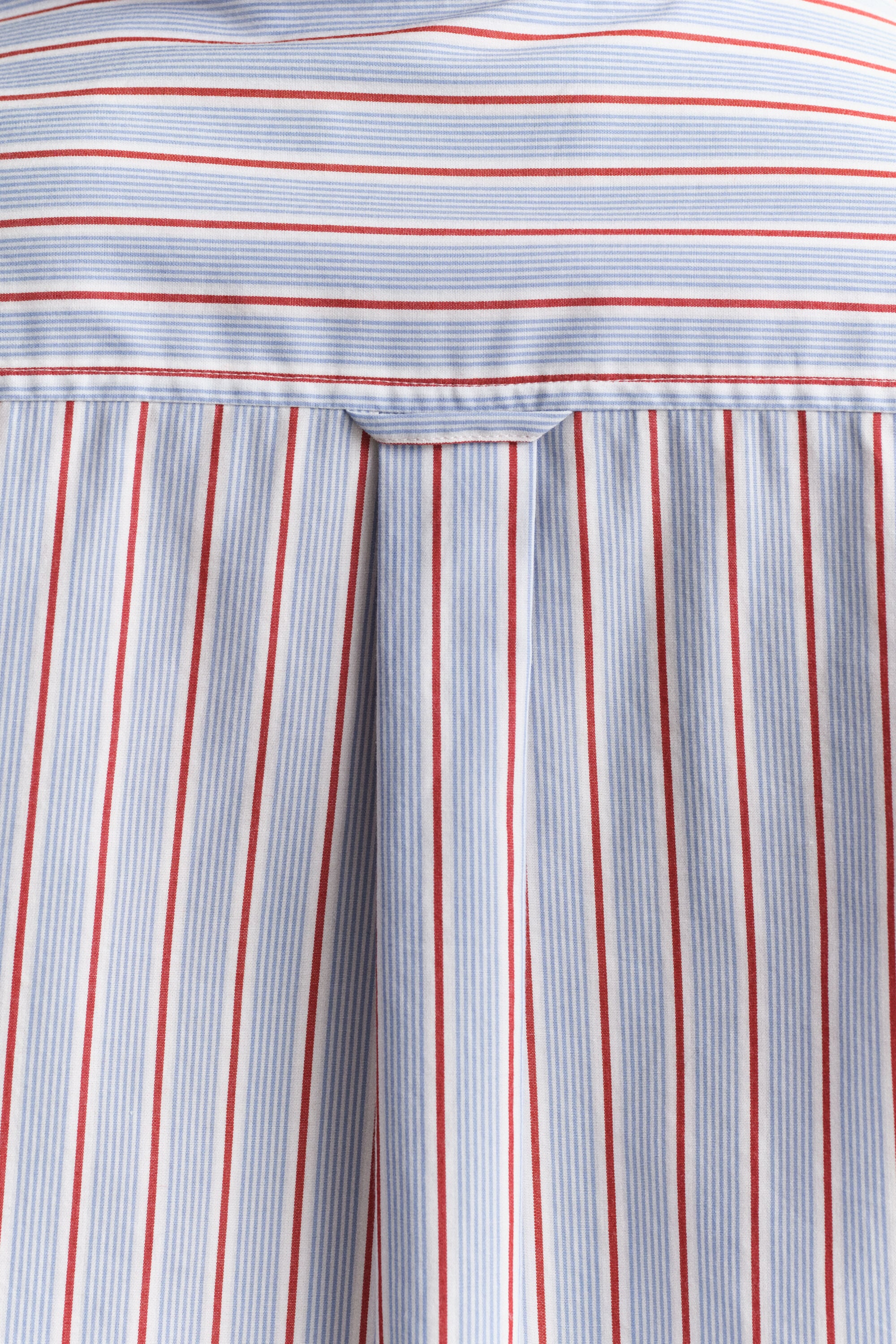 Camicia classica in popeline a righe regular fit