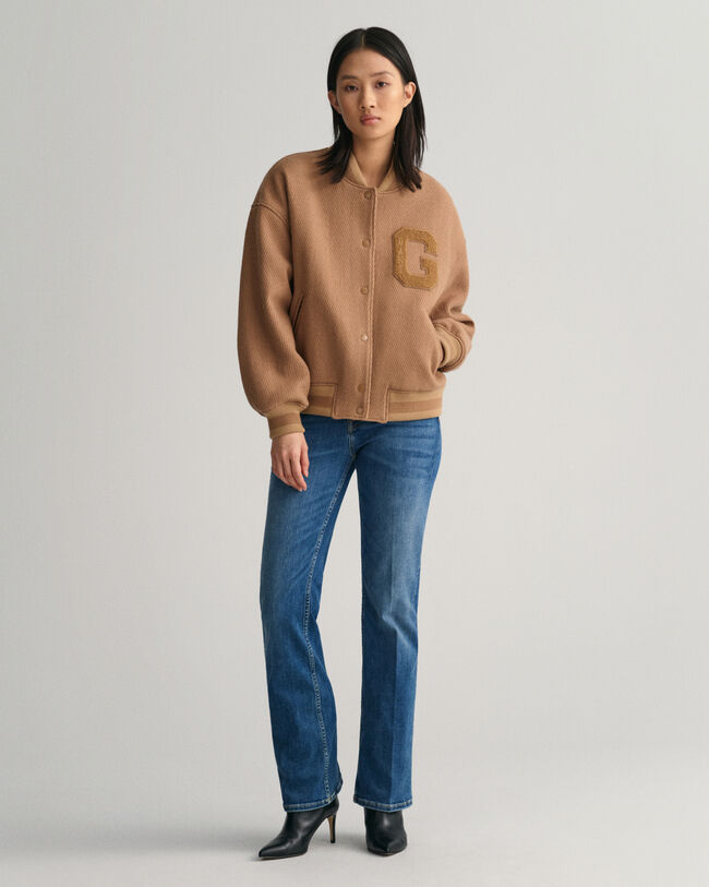 GANT Varsity Jacket in twill di lana