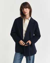 Giacca cucita a mano con cintura