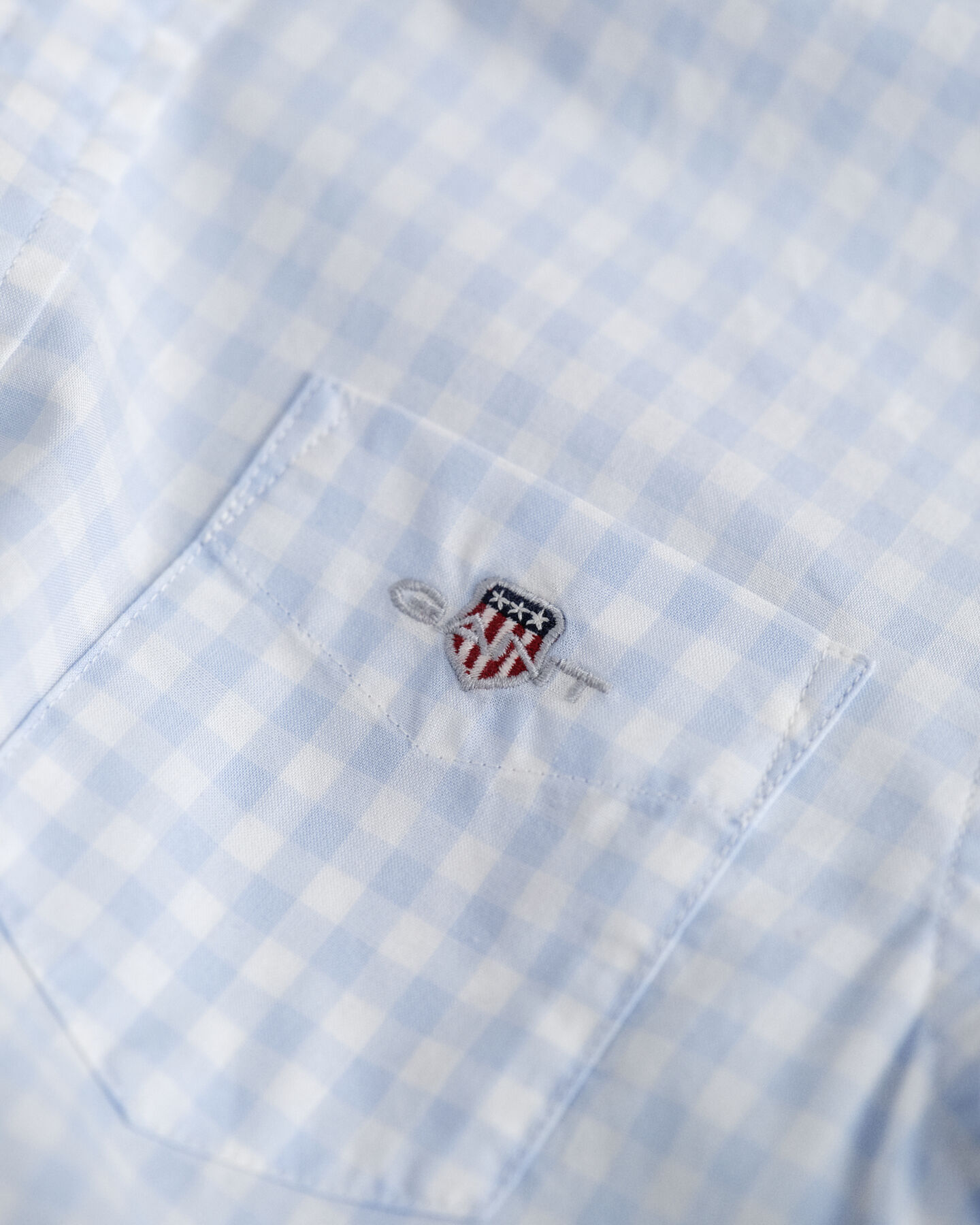 Camicia in popeline a quadri percalle Shield Kids