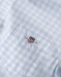 Camicia in popeline a quadri percalle Shield Kids
