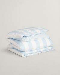 Piumino singolo a righe in percalle