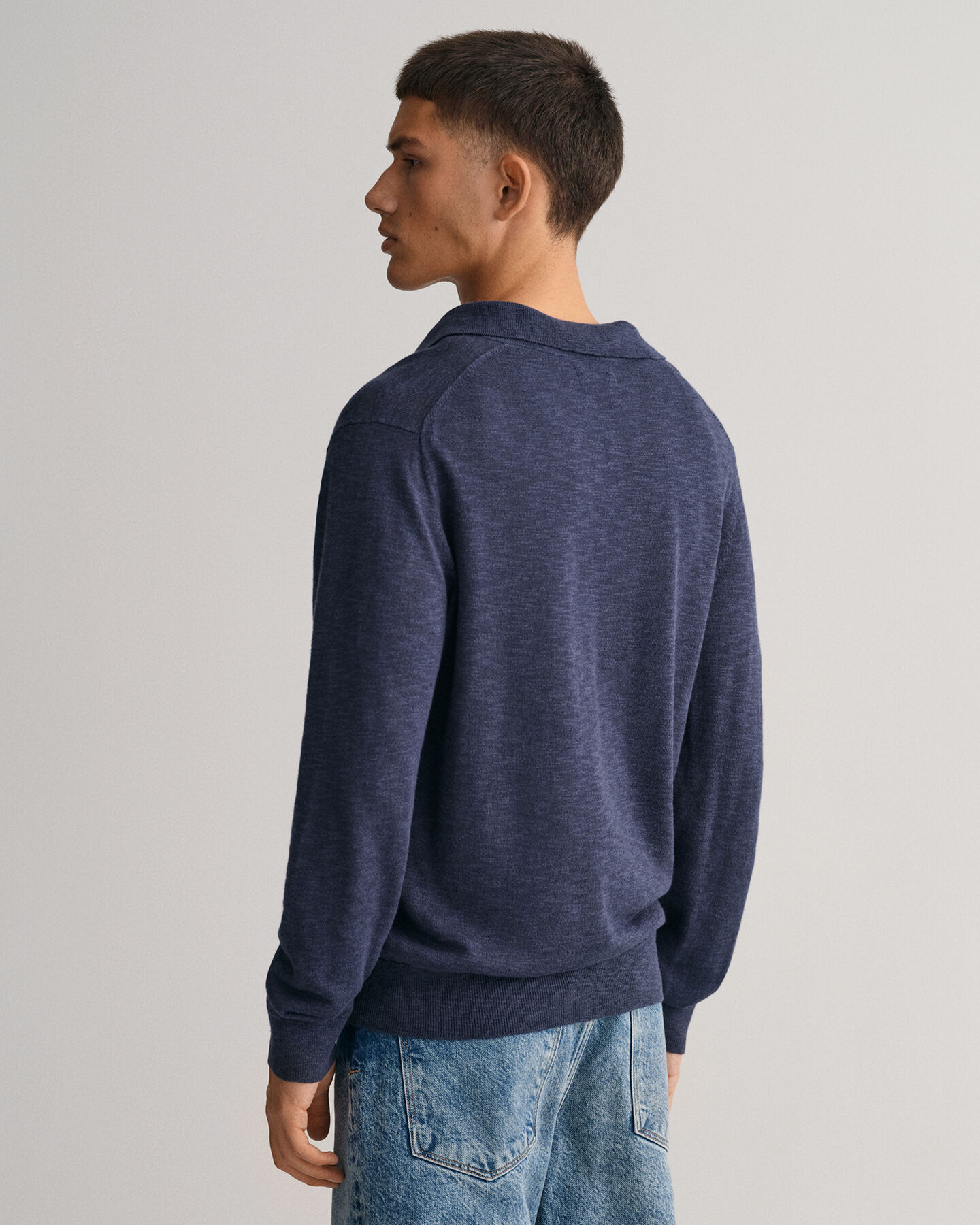 Polo in lino di cotone