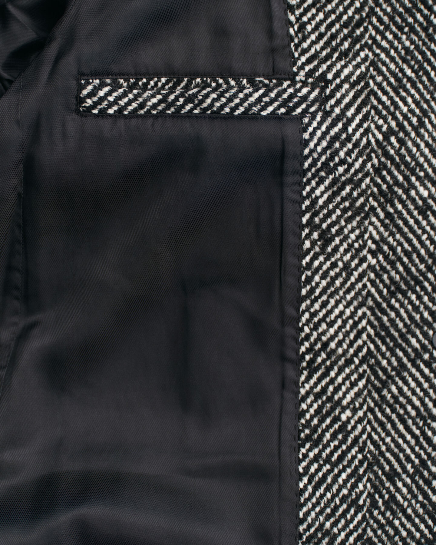 Cappotto Heritage con motivo a spina di pesce