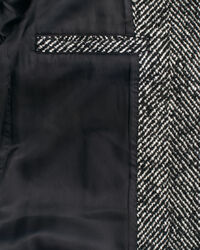 Cappotto Heritage con motivo a spina di pesce