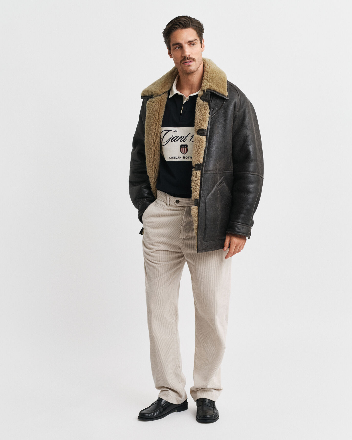 Pantaloni in velluto a coste straight fit