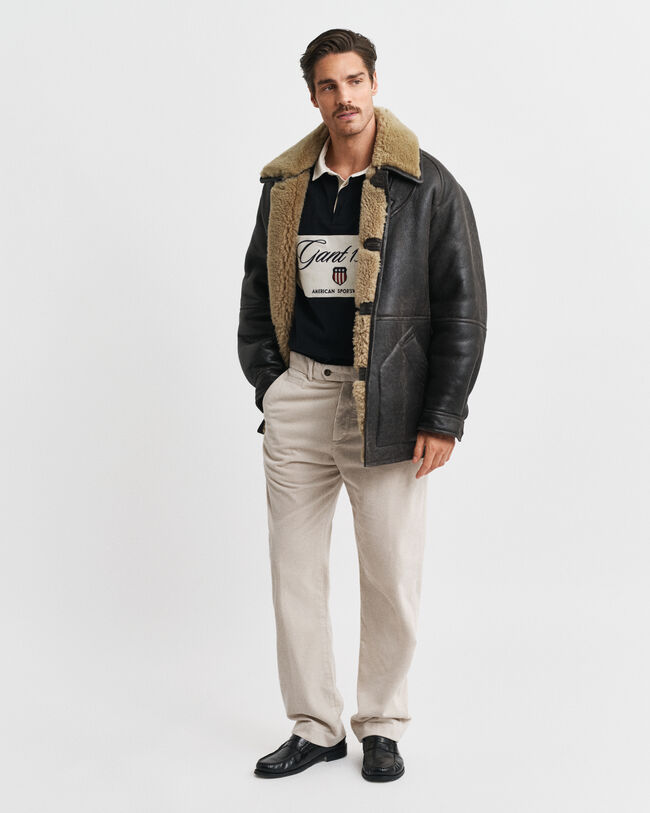 Pantaloni in velluto a coste straight fit