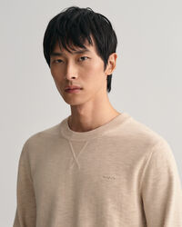 Maglia girocollo in cotone flamme