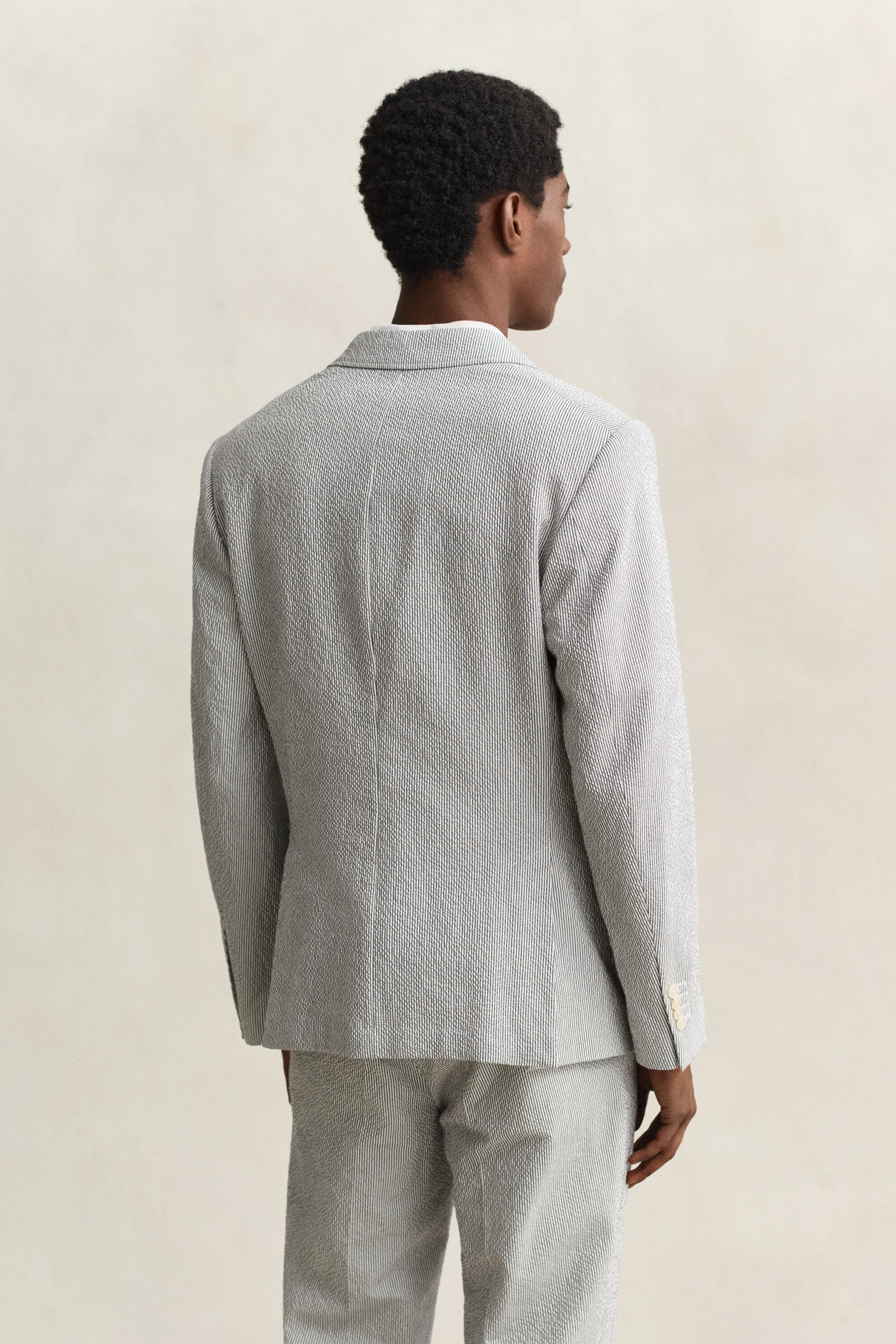 Giacca da abito in seersucker