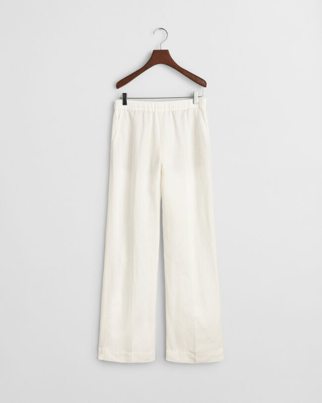 Pantaloni Pull-on in misto lino relaxed fit