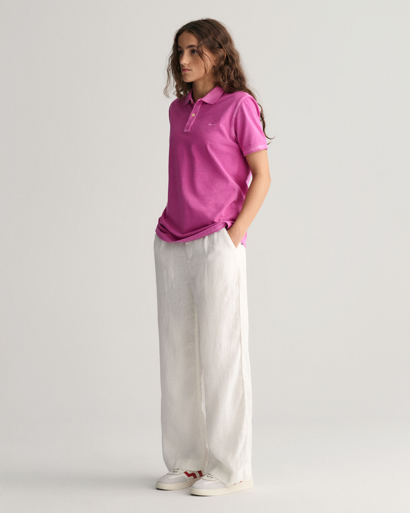 Polo Sunfaded in piqu&eacute; Teens