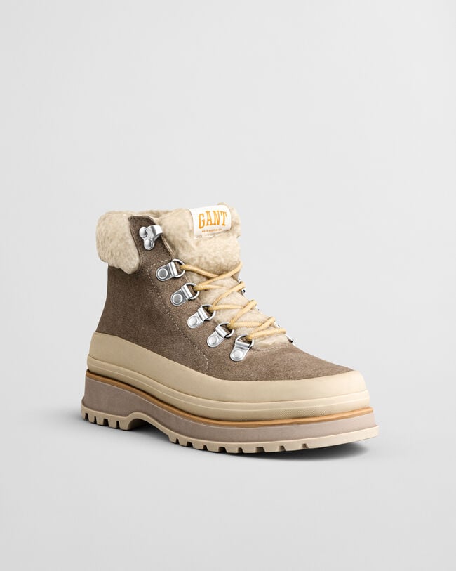 Stivaletti Wintly in camoscio con lacci