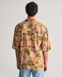 Camicia a maniche corte Hawaiian Print relaxed fit