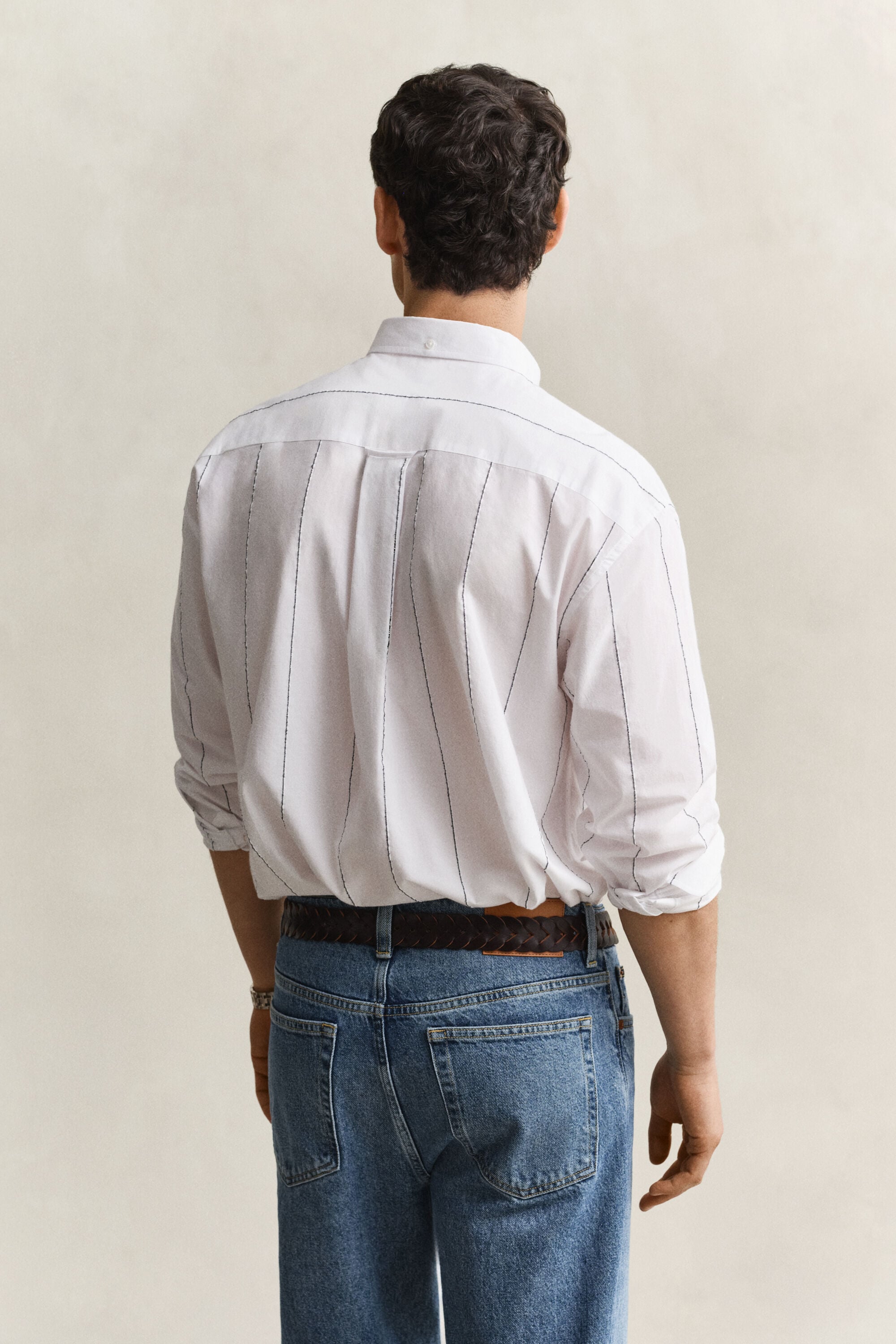 Camicia in ciniglia testurizzata