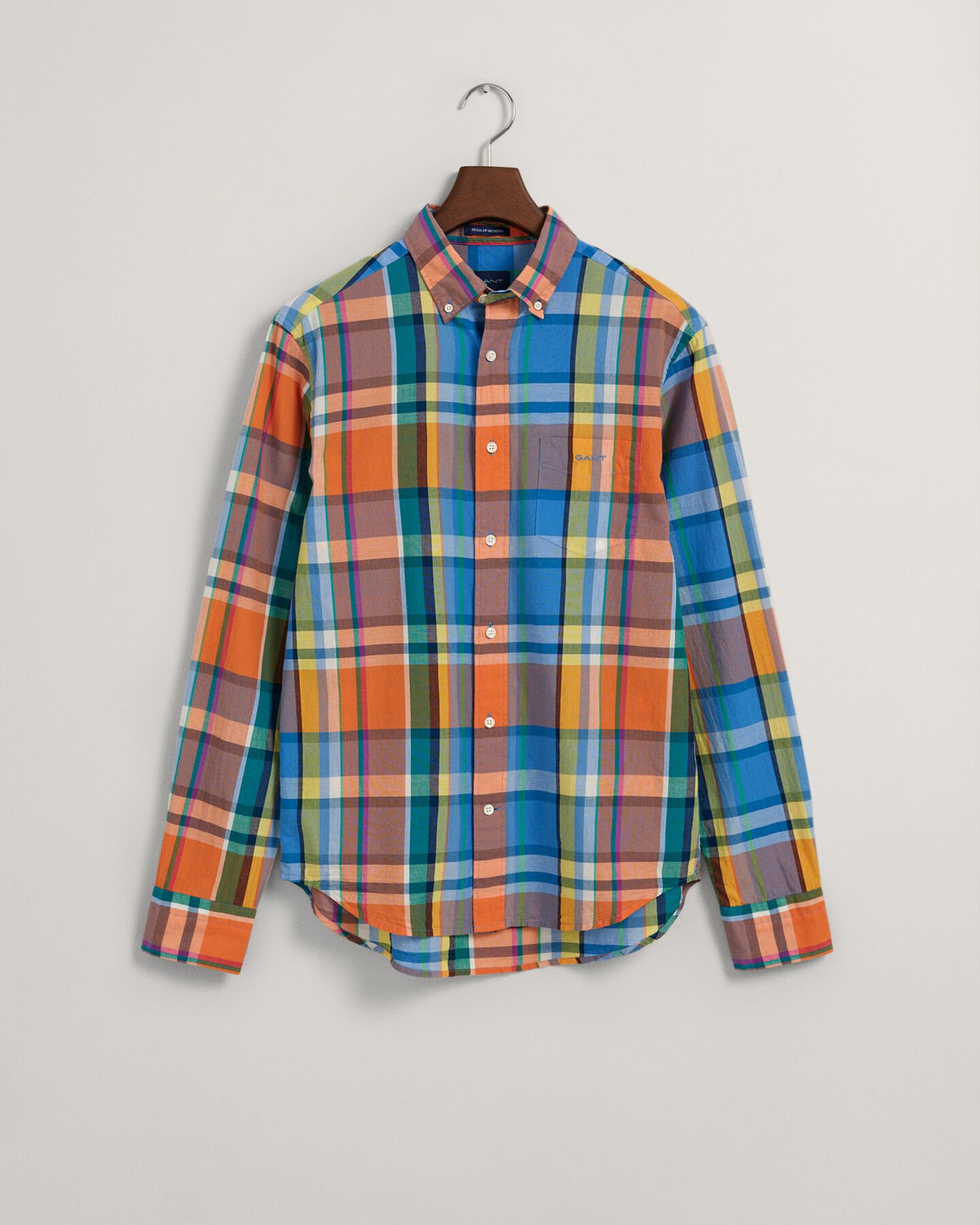 Camicia in madras colorata regular fit