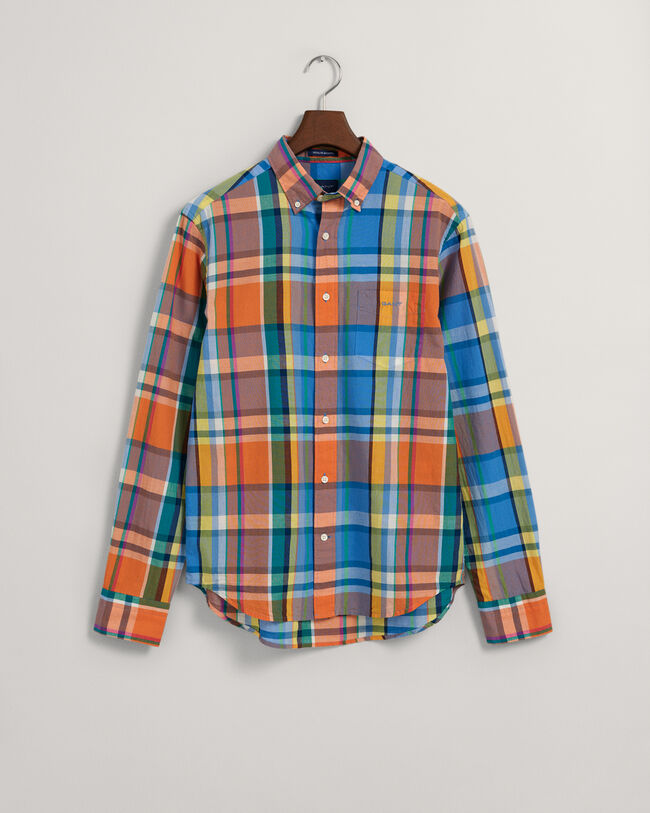 Camicia in madras colorata regular fit